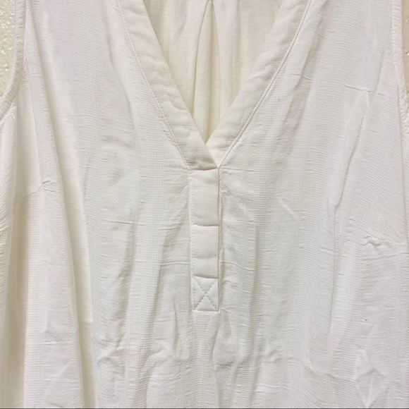 Anthropologie Maeve White Tank Tunic Top Blouse - Picture 6 of 11